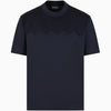 Emporio Armani Lyocell-Blend JerseyT-Shirt 6D1T91 1JOSZ 0920 Navy Blue