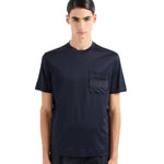 Emporio Armani Rubberised Logo T-Shirt 6R1T85 1JUVZ 0920 Navy