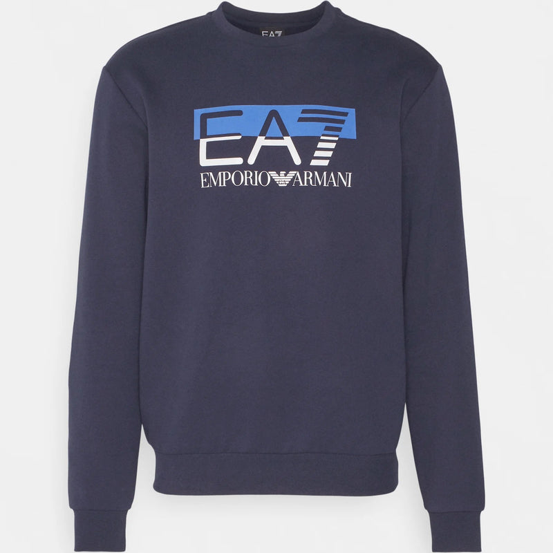 EA7 Lined Sweatshirt 6RPM01 PJ07Z 1554 Navy Blue