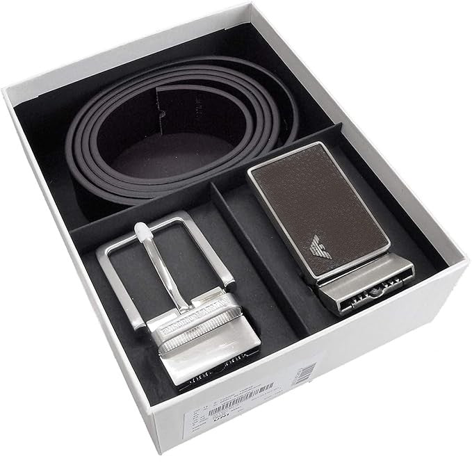 Emporio Armani Belt Gift Box Set Y4S225 YMB4E 88963 BROWN