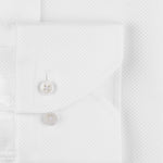 Stenstroms White Textured Twill Shirted Twill Shirt 722111 7001 000 White
