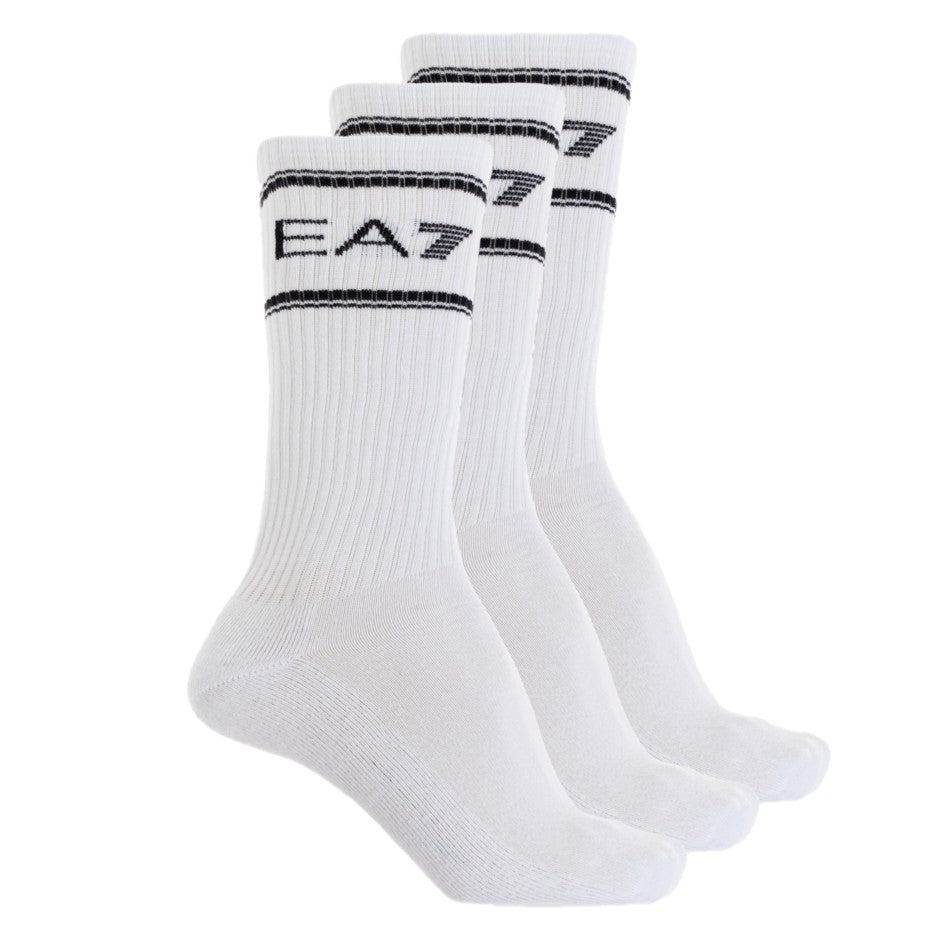 EA7 3pack Socks 7X000381 AF18572 M0066 White