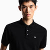 Emporio Armani Polo With Micro Eagle 8N1FQ2 1JTKZ 0999 Black