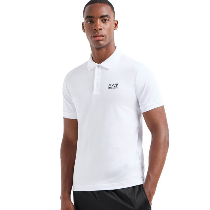 EA7 Core Identity Polo 8NPF14 PJVQZ 1100 White