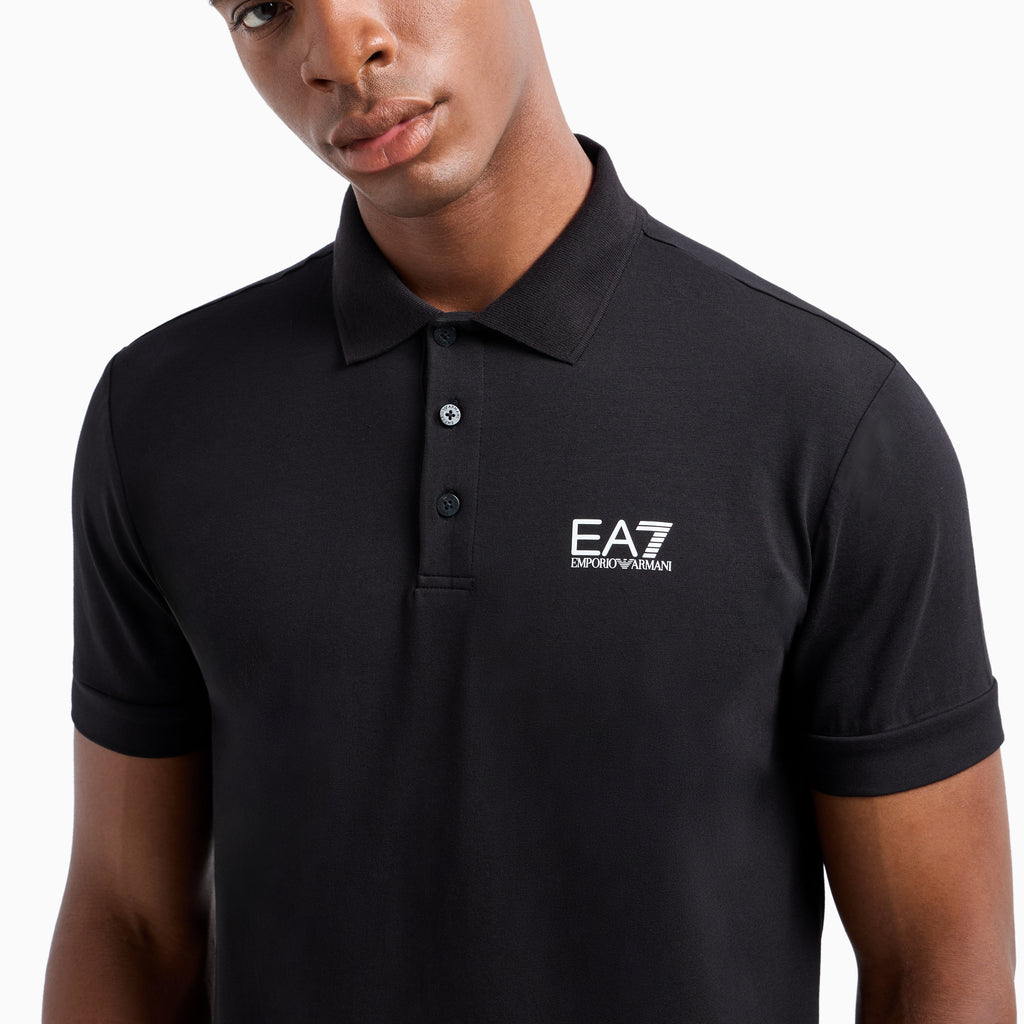 EA7 Core Identity Polo 8NPF14 PJVQZ 1200 Black