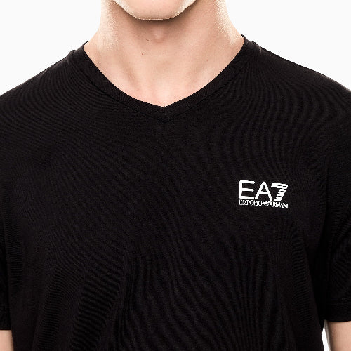 EA7 V-Neck T-Shirt 8NPT27 PJVQZ 1200 Black&nbsp;