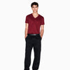 Armani Exchange V-Neck T-Shirt 8NZT75 ZJA5Z UA328 Burgundy