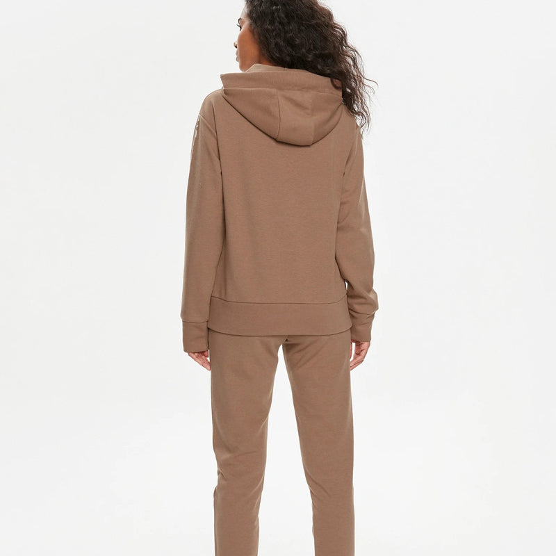 EA7 Stretch-cotton tracksuit 8NTV58 TJQLZ 1731 Beige