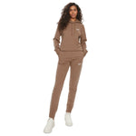 EA7 Stretch-cotton tracksuit 8NTV58 TJQLZ 1731 Beige