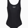 EA7 One-piece swimsuit with logo 911128 CC419 00020 Black