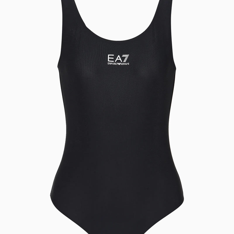 EA7 One-piece swimsuit with logo 911128 CC419 00020 Black
