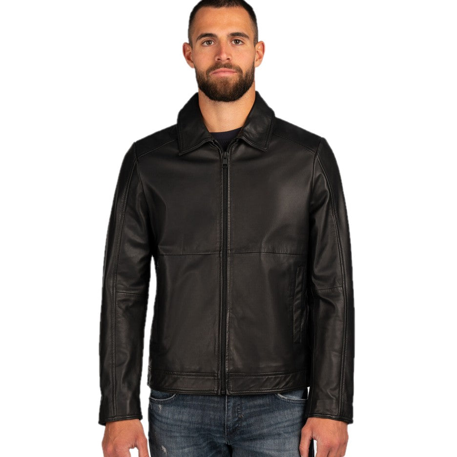 Antony Morato Leather Jacket MMLC00083 FA200005 9000 BLACK