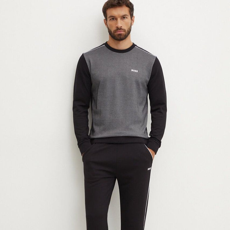 Hugo Boss Jacquard Structure Sweatshirt 50521808 10166548 001 Black