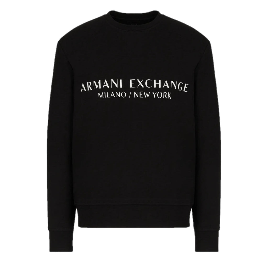 Armani Exchange Crewneck Sweatshirt Black 1200 8NZM88 ZJKRZ