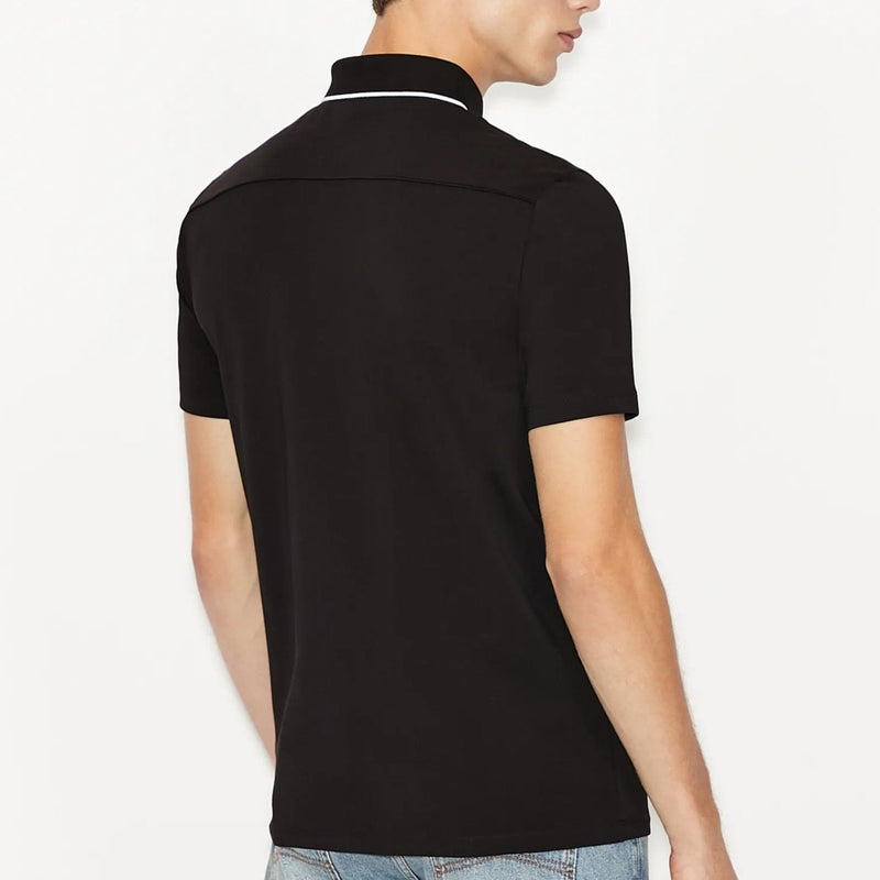 Armani Exchange Black Polo 8NZF70 Z8M9Z1 1200