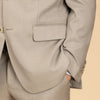 Rembrandt Cooper Beige Sharkskin Suit CI0412J Beige