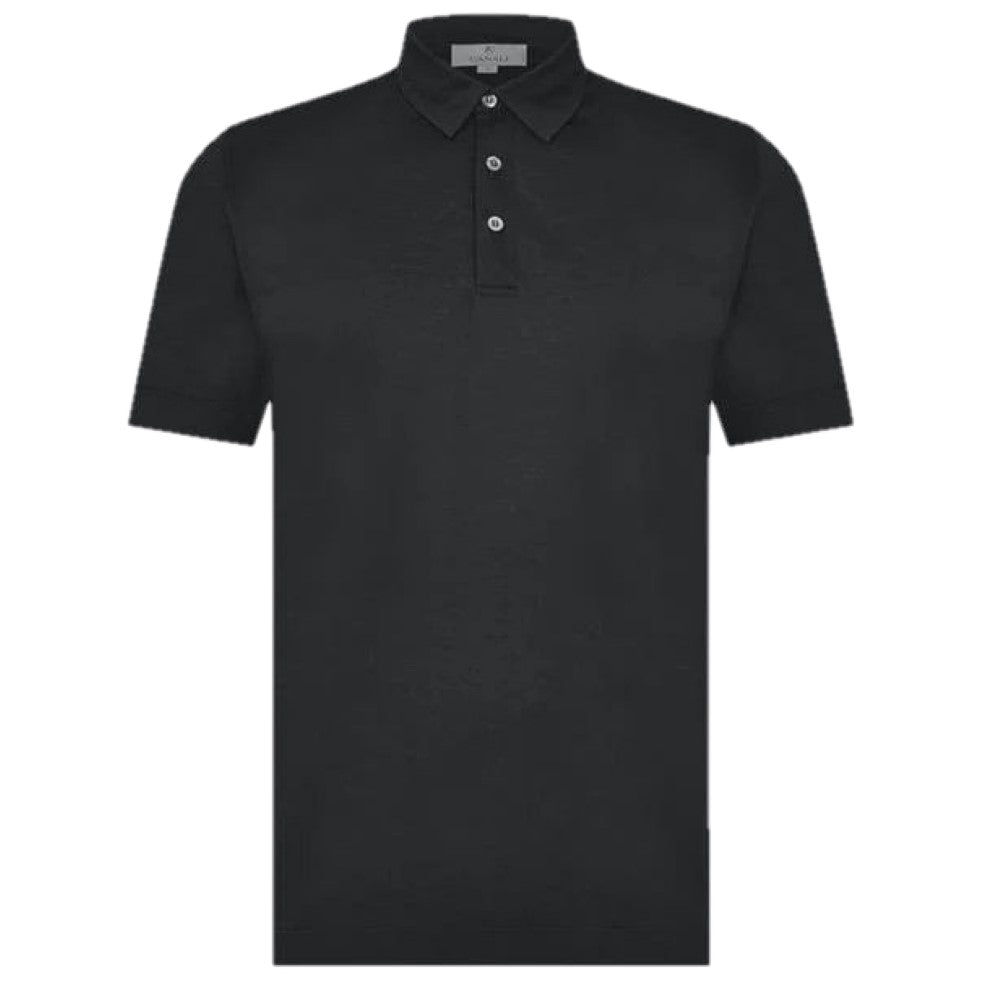 Canali Black Piquet Polo&nbsp;MJ01494 / T0238 / 100