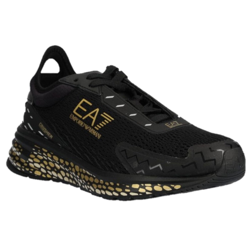 EA7 Crusher Distance Mystica sneakers X8X157 XK361 M700 BLACK & GOLD