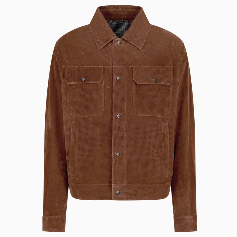 Emporio Armani Icon Suede Leather Jacket EM002003 AF 15662 U6131 50&nbsp;