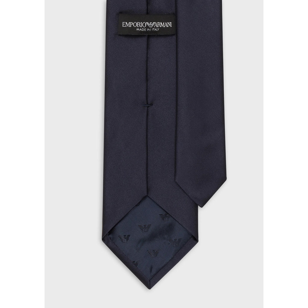 Emporio Armani Pure Silk Navy Tie - Ignition For Men