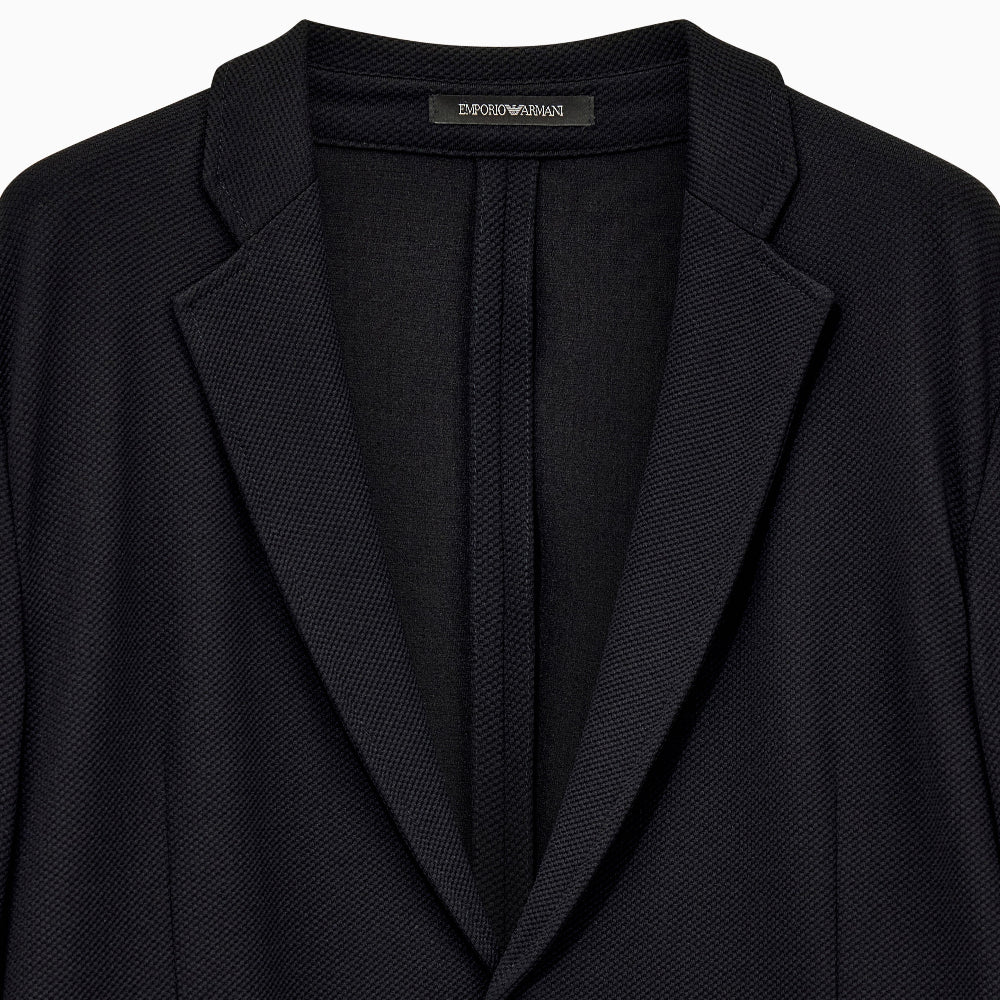 Emporio Armani Technical Jersey Jacket EM000142 TE22904 UC001 Black