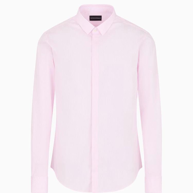 Emporio Armani Pink Pin Stripe Shirt EM000197 TE10403 F4009 Pink