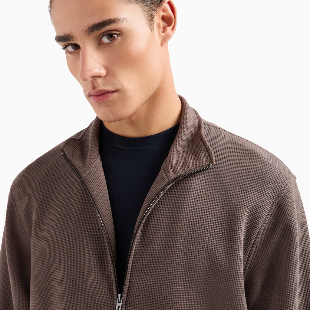 Emporio Armani Travel Essentials Full-Zip Sweatshirt EM000944 AF1335 U6200 Brown