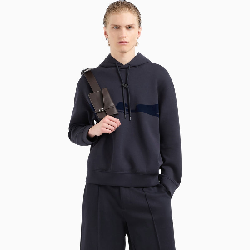 Emporio Armani Hooded Sweatshirt EM001065 AF100130 UB118 Navy Blue