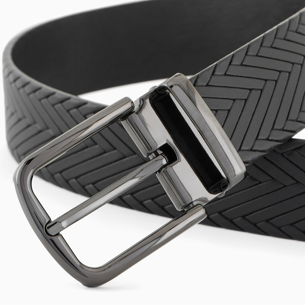 Emporio Armani Leather Belt EM001762 AF14629 UC001 Black