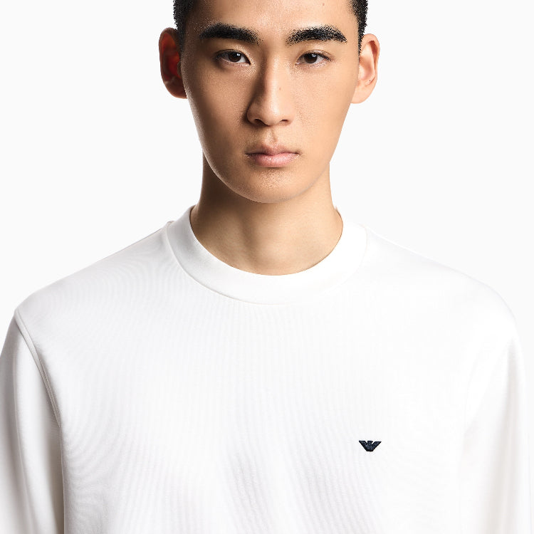 Emporio Armani Double jersey sweatshirt EM004533 AF10013 UC003 Snow White