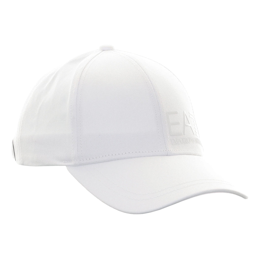 EA7 Cotton Baseball Cap 247088 CC010 11711 White / White