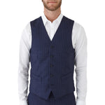 Gibson Pin Stripe Vest FGR603 NAVY