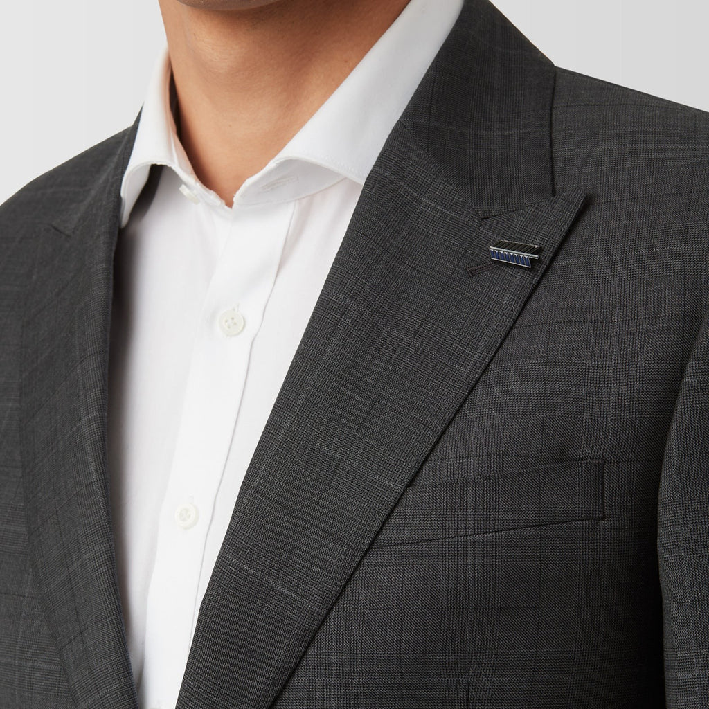 Gibson Charcoal Check 2pce Suit FGV605