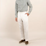 Rembrandt Evans White Linen Blend Trouser