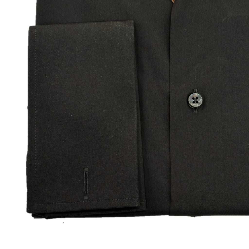 Canali Double Cuff Black Shirt GA03288 CCL7018 BLACK