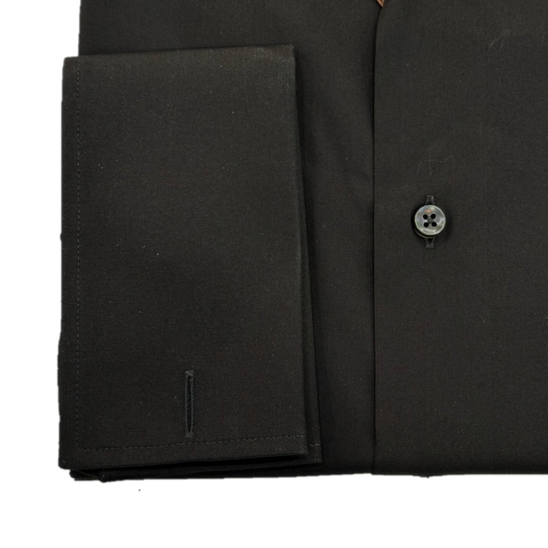 Canali Double Cuff Black Shirt GA03288 CCL7018 BLACK