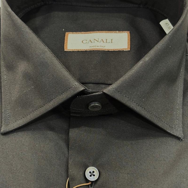 Canali Double Cuff Black Shirt GA03288 CCL7018 BLACK
