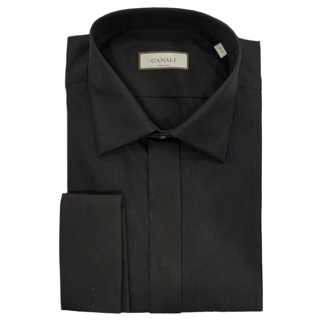 Canali Black Dinner Shirt GC03334 CCL7081 101 BLACK