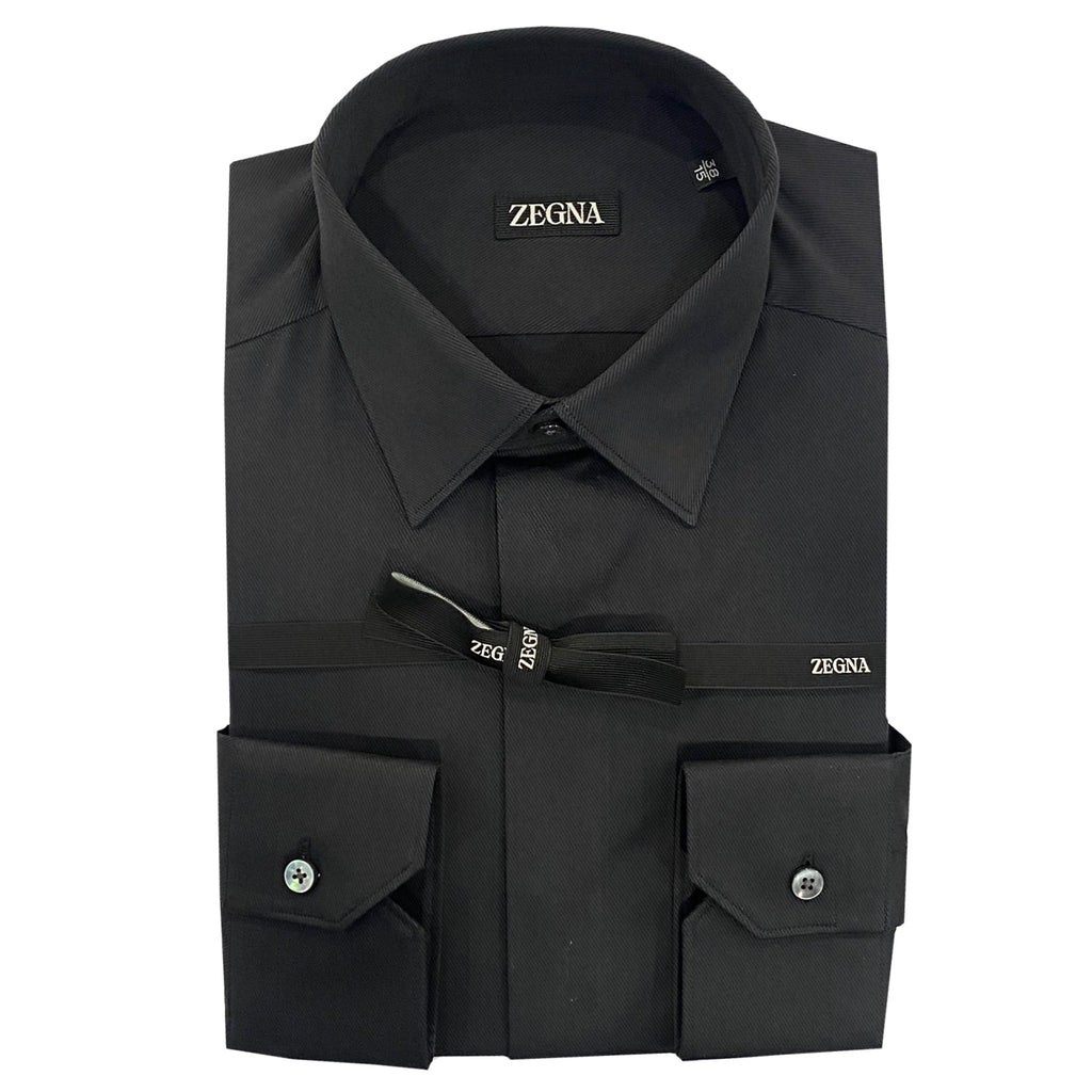 Zegna Black Texture Shirt 501347A5.9YC0CA.G