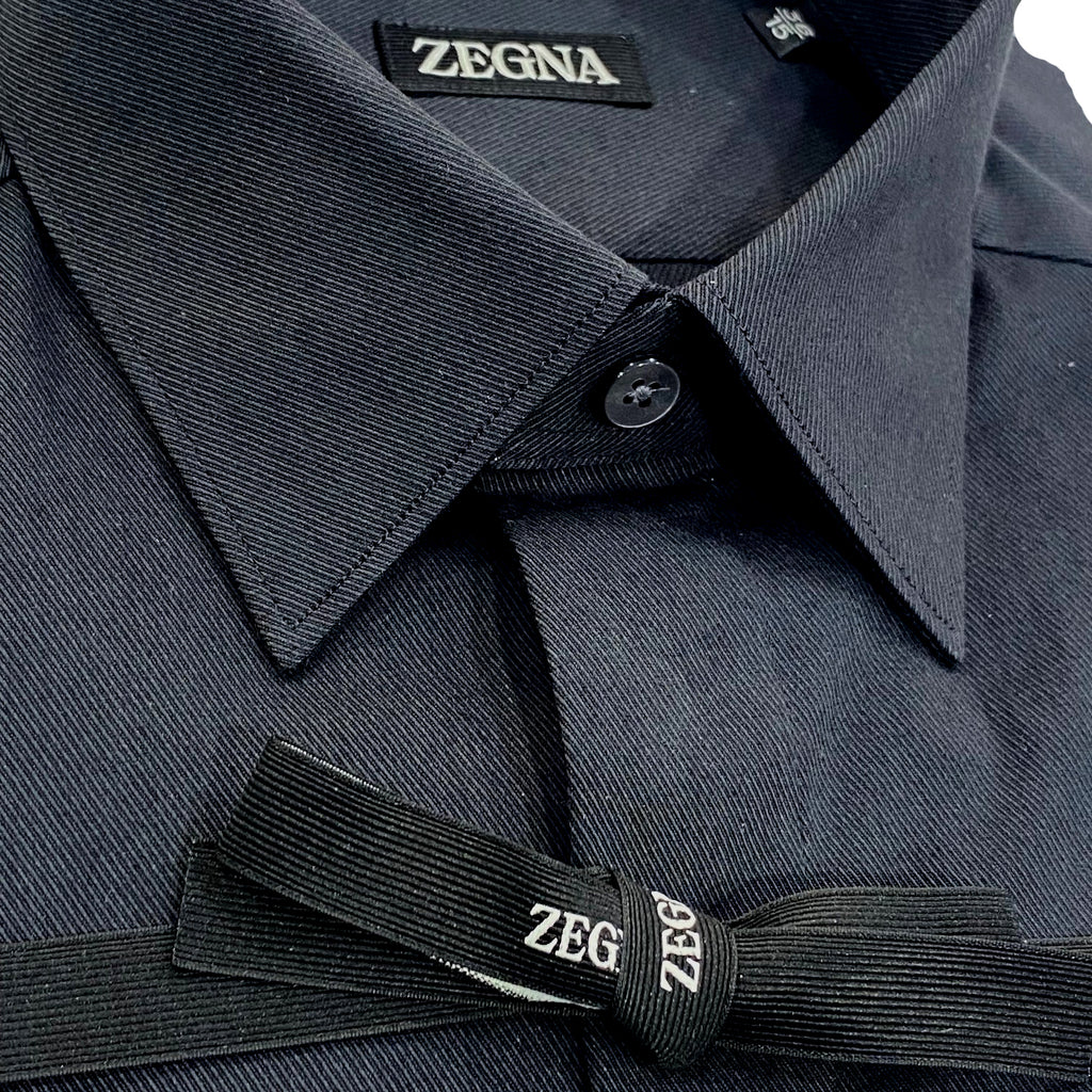 Zegna Black Texture Shirt 501347A5.9YC0CA.G