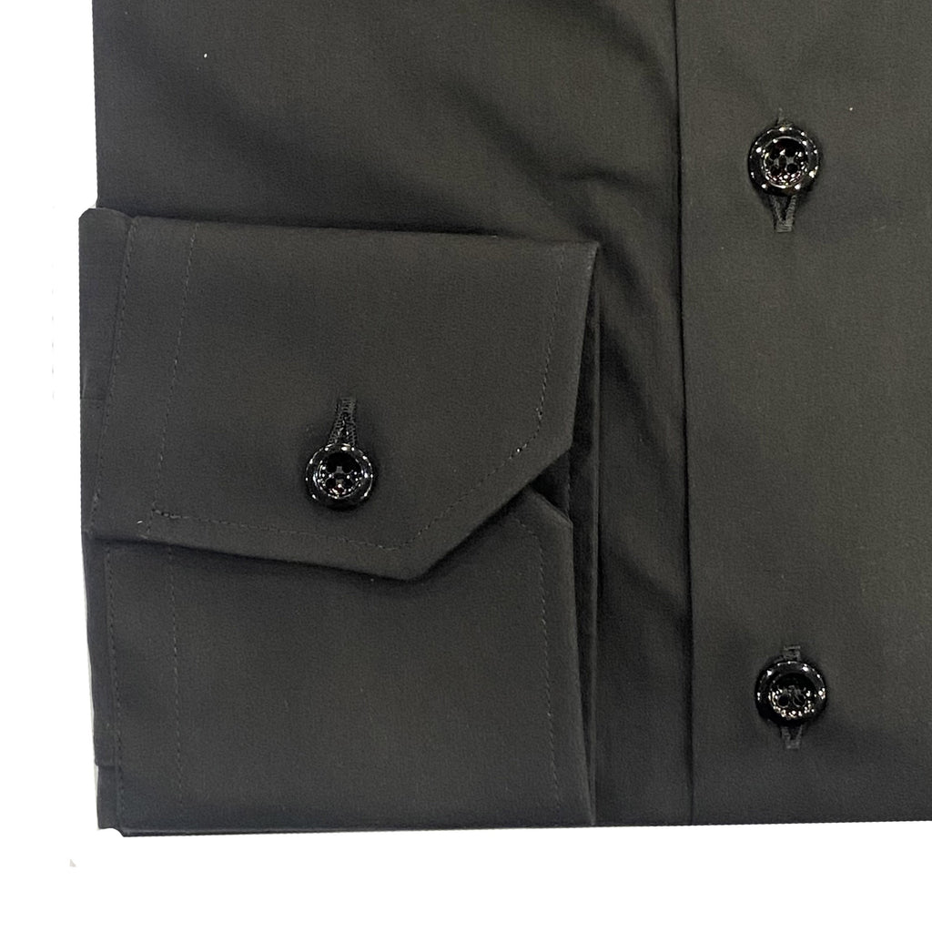 Emporio Armani Black Dress Shirt 01C35T 0130C 999 Black