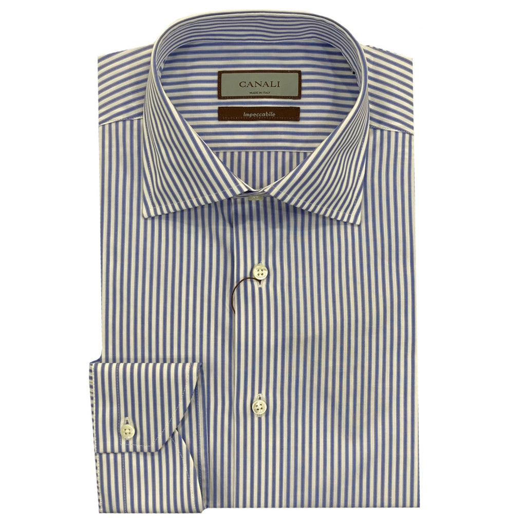 Canali Impeccabile Shirt White Blue GR03030 / 402