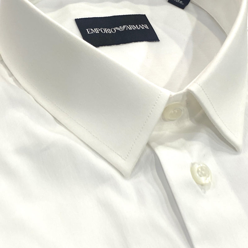 Emporio Armani White Dress Shirt - Ignition For Men