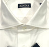 Zegna White Textured French Cuff Shirt - Ignition For Men