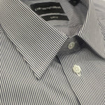 Emporio Armani Black Pin Stripe Shirt EM000197 TE10403 FB044 Black