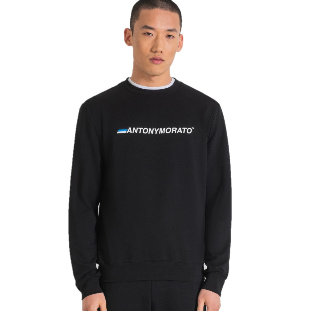 Antony Morato Logo Print Sweatshirt MMFL00978-FA150048-9000 Black