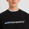 Antony Morato Logo Print Sweatshirt MMFL00978-FA150048-9000 Black