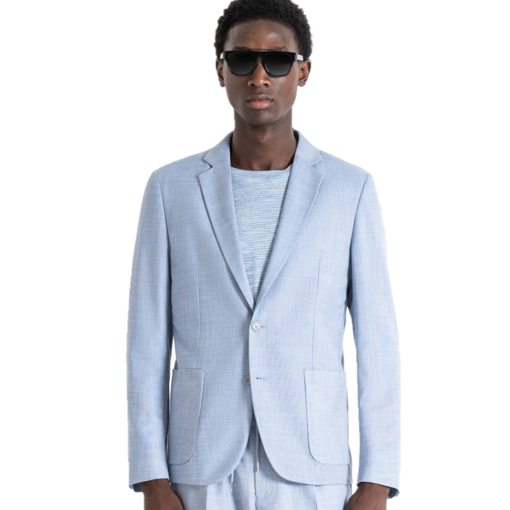 Antony Morato Slim Fit Frida Blazer MMJA00477-FA650330-7124 Sky Blue