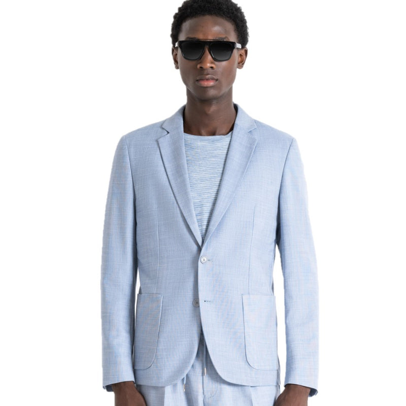 Antony Morato Slim Fit Frida Blazer MMJA00477-FA650330-7124 Sky Blue