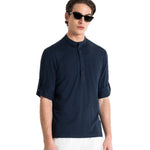 Antony Morato Roll Up Sleeve T-Shirt MMKL00333-FA100139-7064 Navy